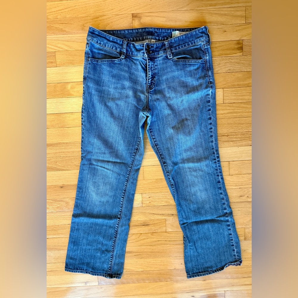 Gap Curvy bootcut denim jeans back flap pockets women’s size 14R